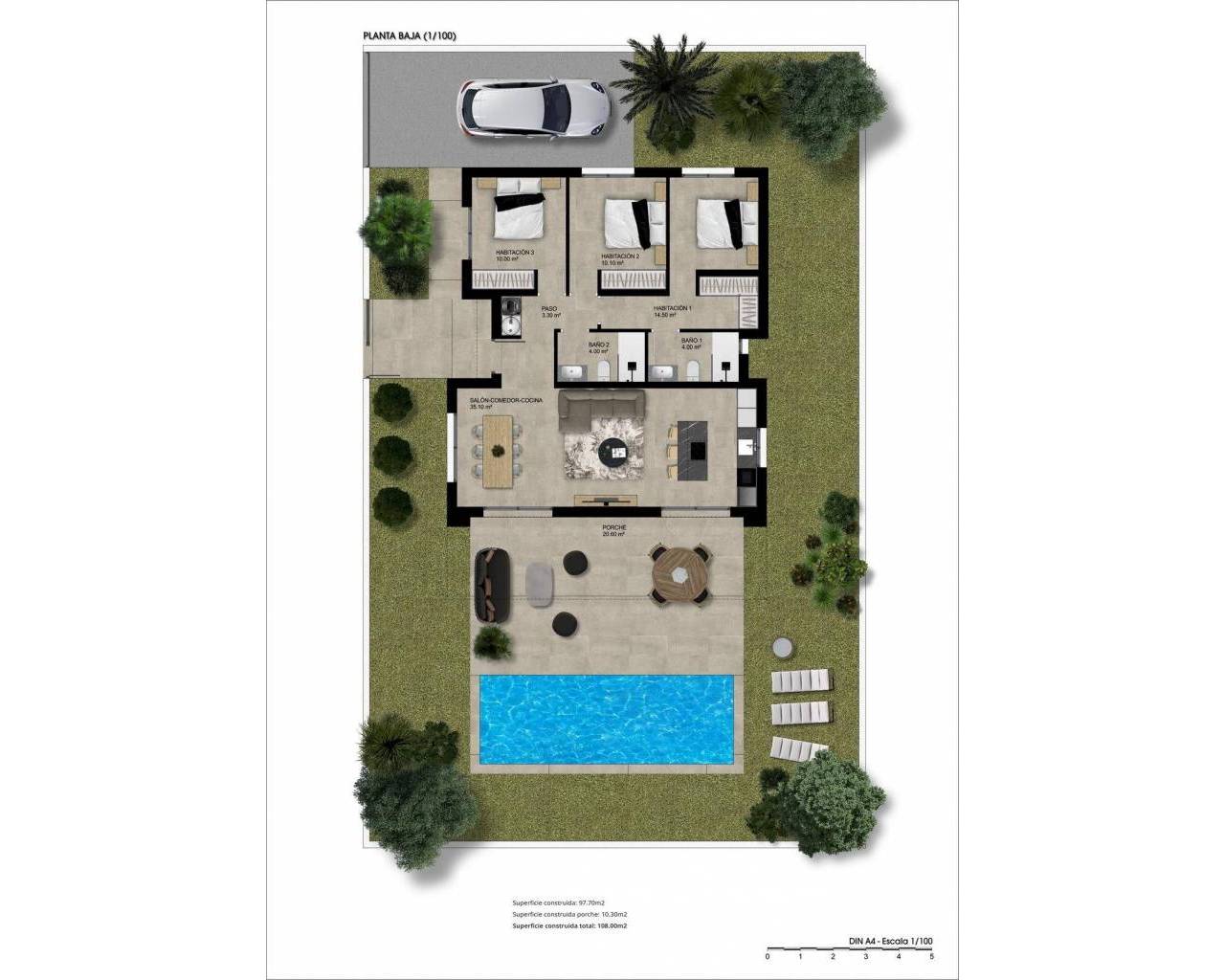 Nueva construcción  - Villas - Hondón de las Nieves - La Solana