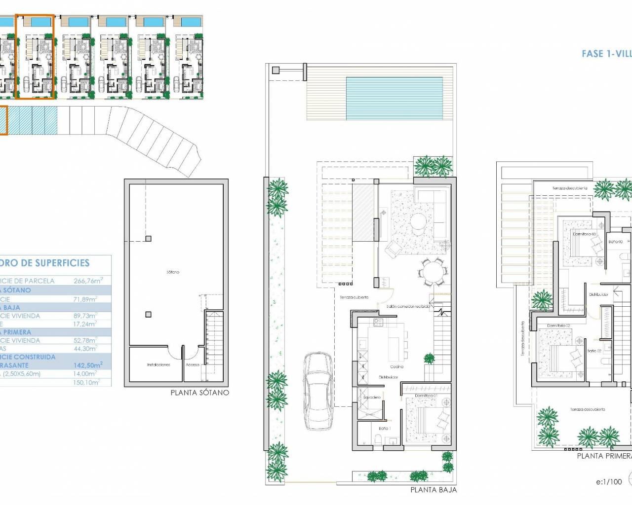 Nueva construcción  - Villas - Los Alczares - Santa Rosalía