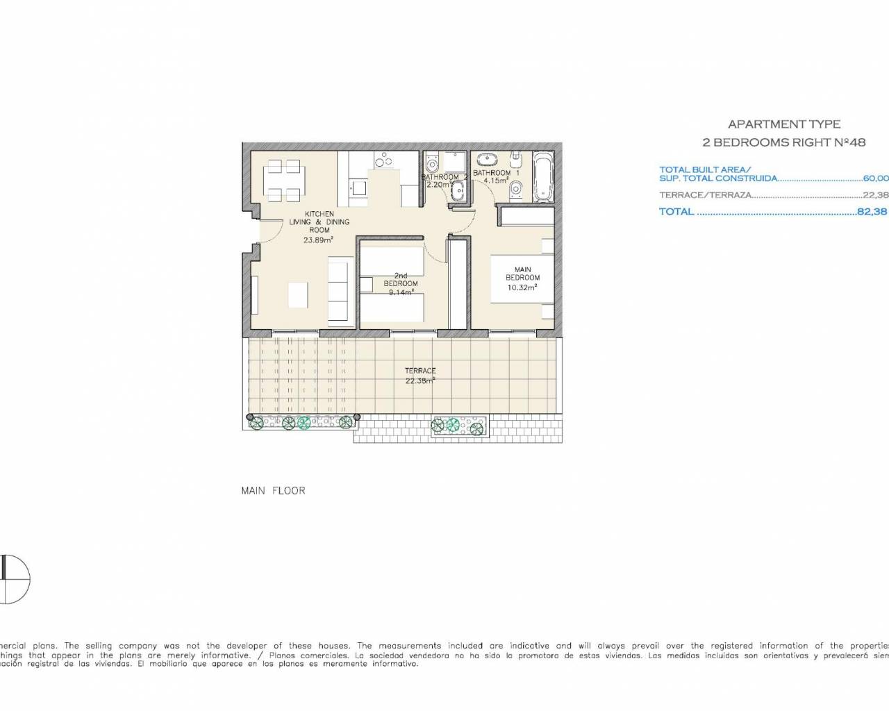 Nueva construcción  - Apartamentos - Aguilas - Collados