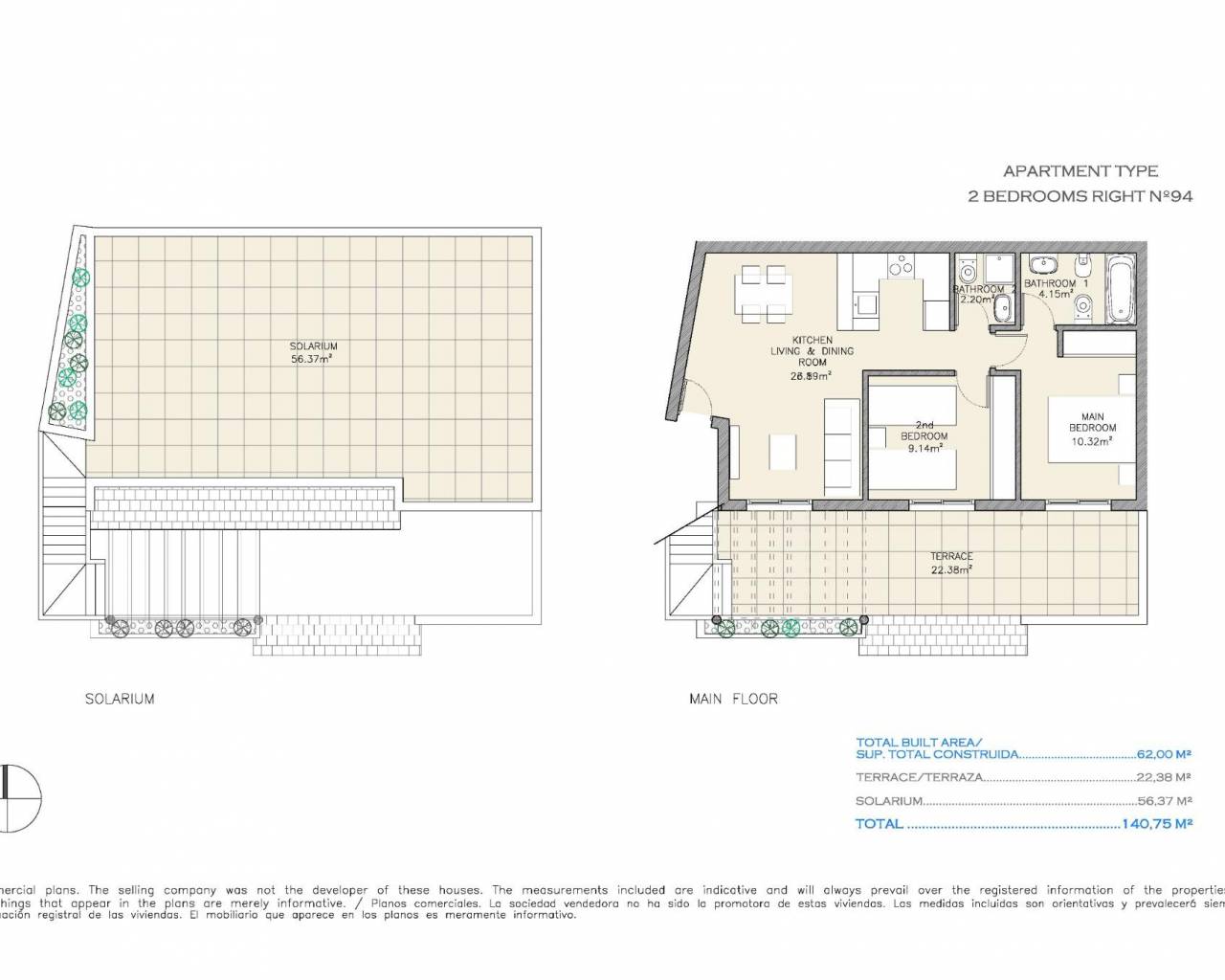 Nueva construcción  - Apartamentos - Aguilas - Collados