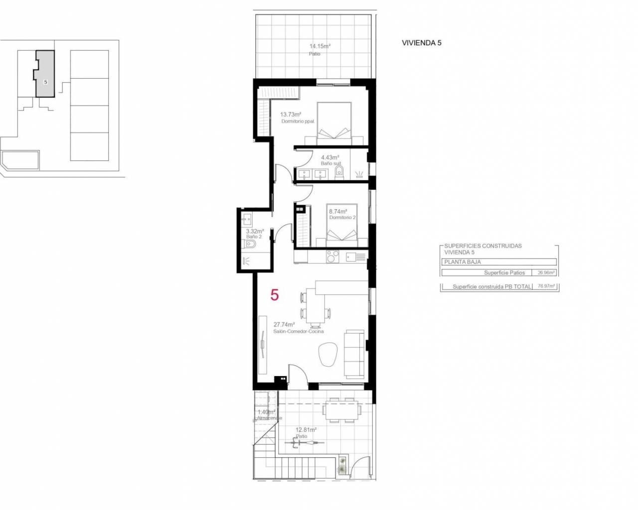 New Build - Bungalow  / Townhouse - Pilar de La Horadada - Pilar De La Horadada