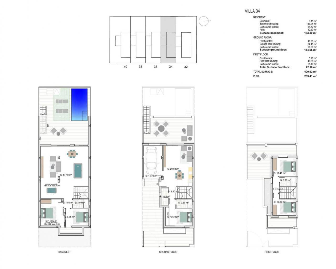 Nueva construcción  - Adosado / Bungalow - Los Alcazares - Serena Golf