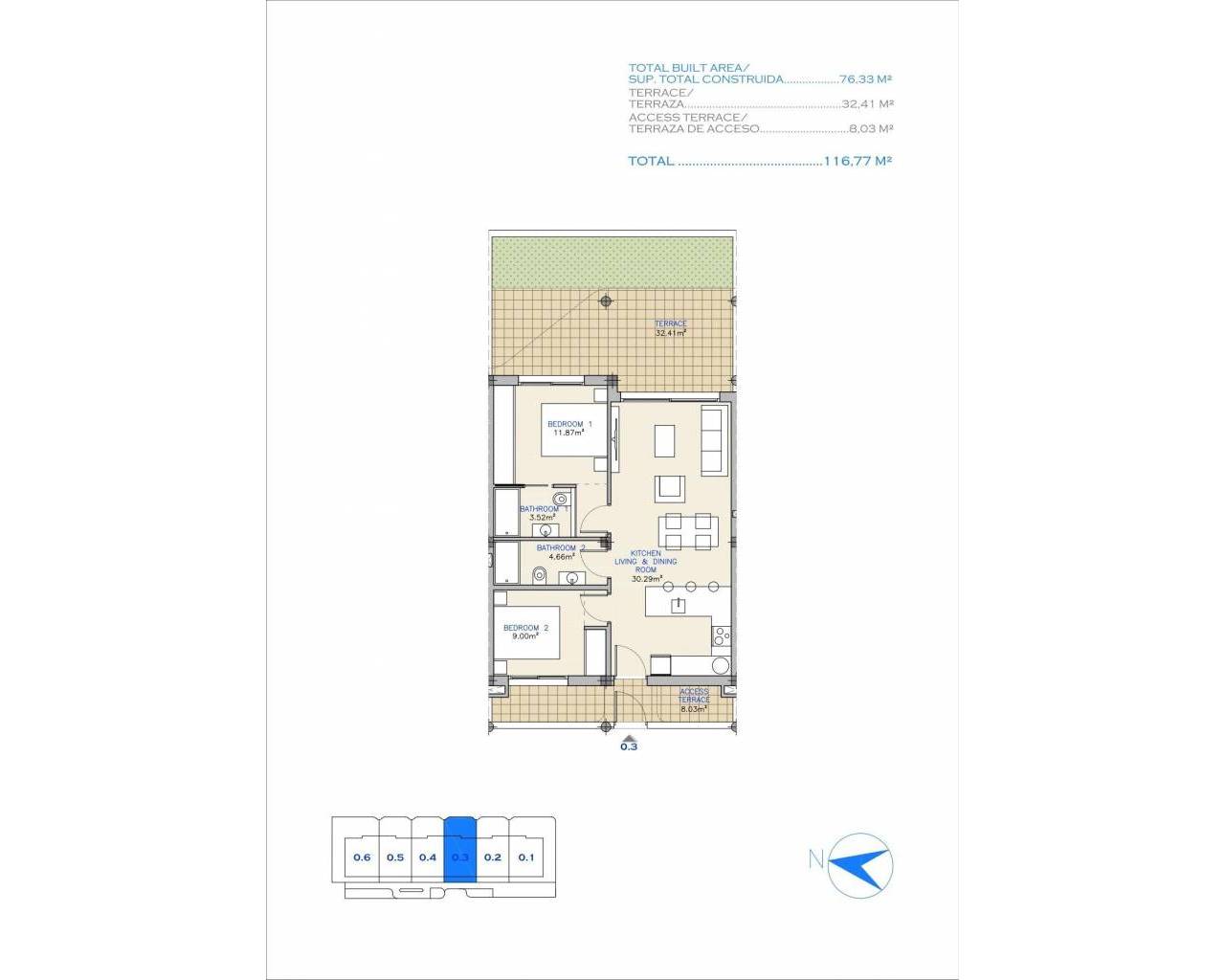 Nueva construcción  - Apartamentos - Los Alcazares - Serena Golf