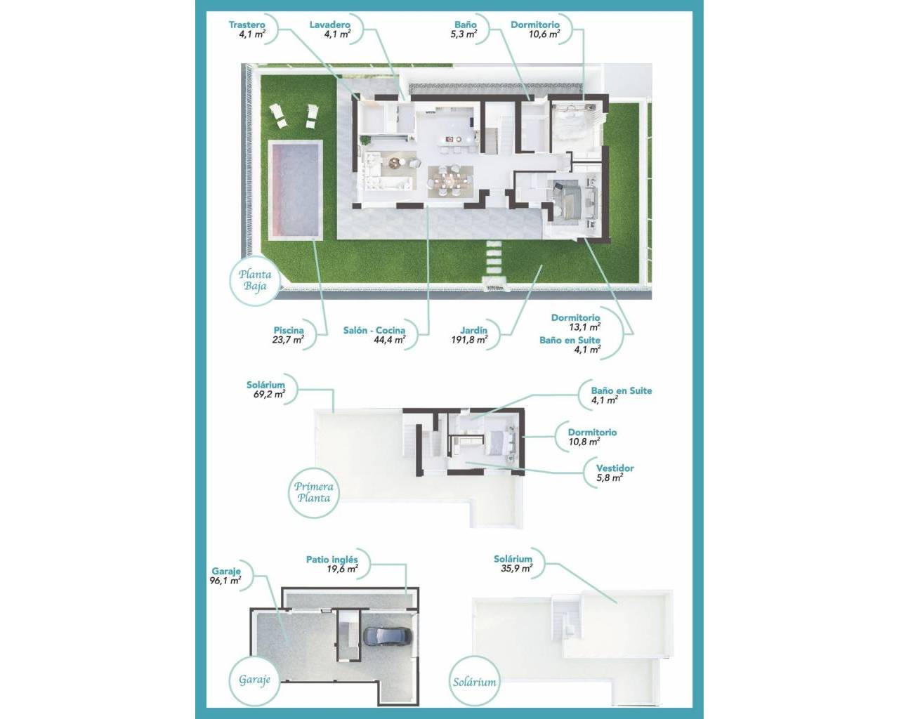 New Build - Villas - Los Alcazares - Serena Golf