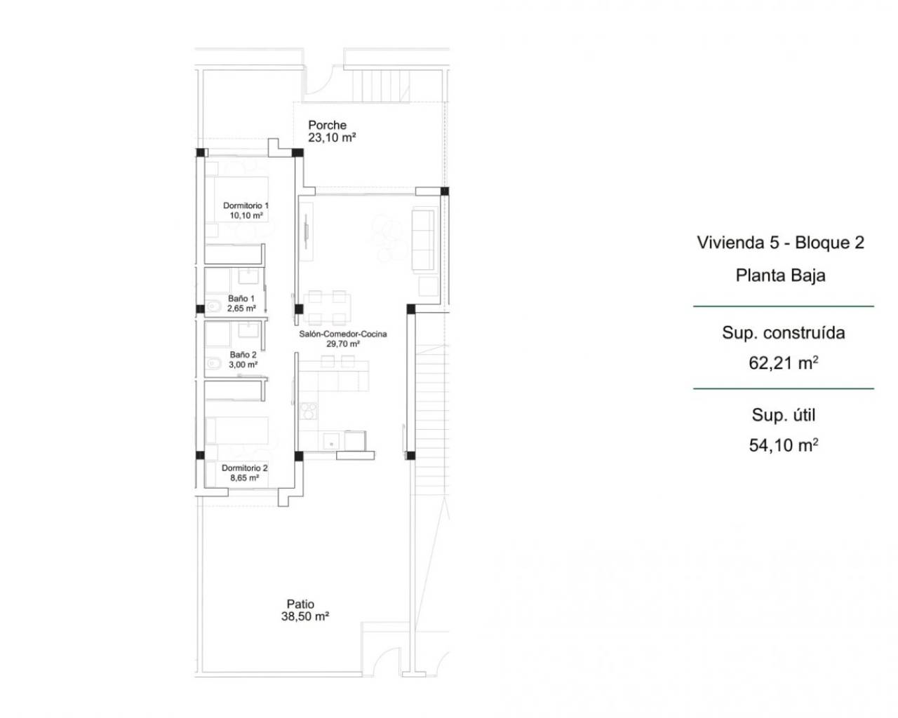 Nouvelle construction - Bungalow  / Townhouse - Orihuela Costa - Pau 26