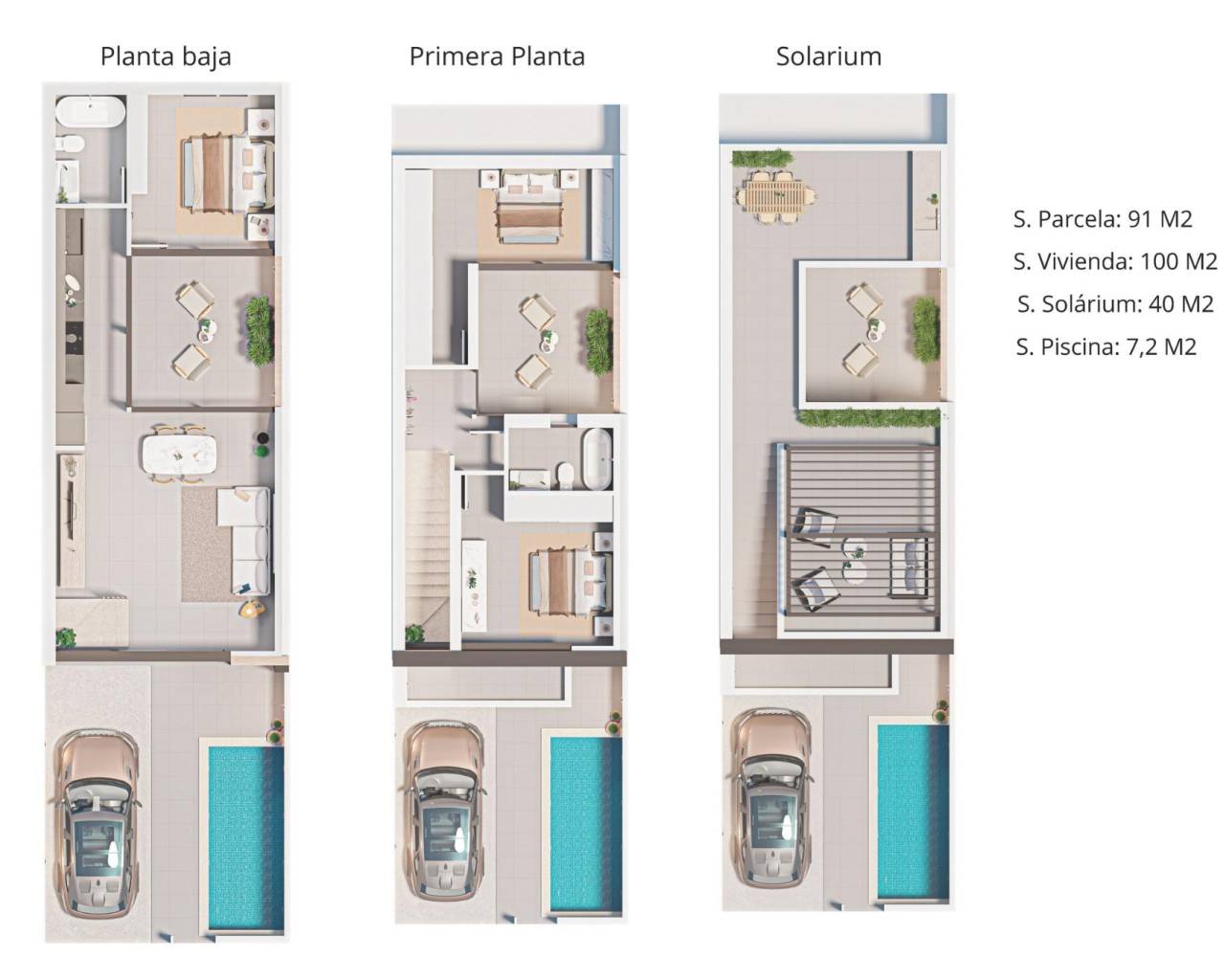 New Build - Bungalow  / Townhouse - San Pedro del Pinatar - Pueblo