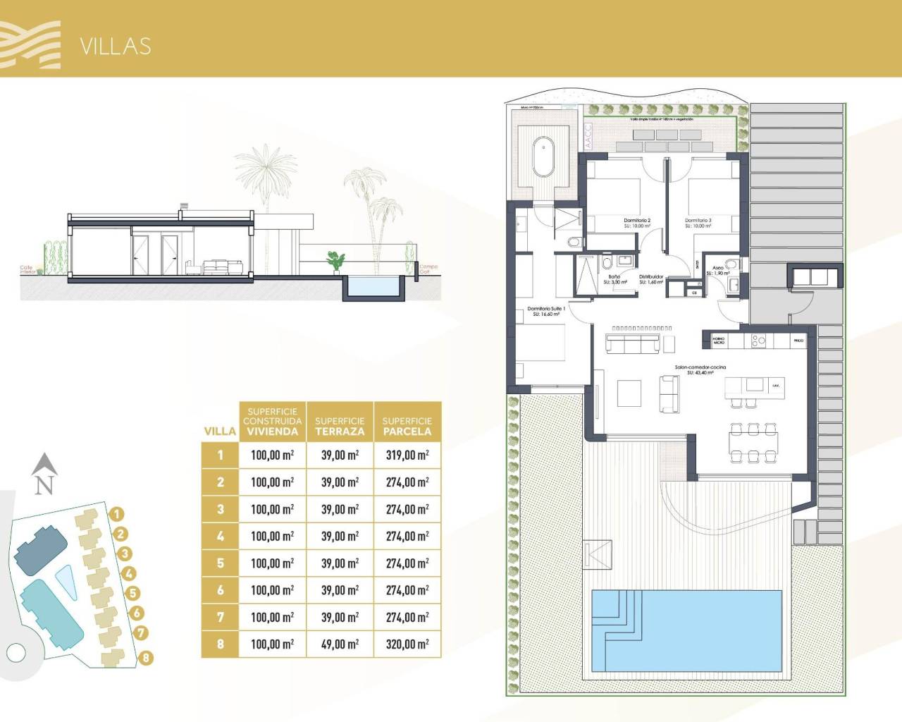 New Build - Villas - Los Alcazares - Serena Golf