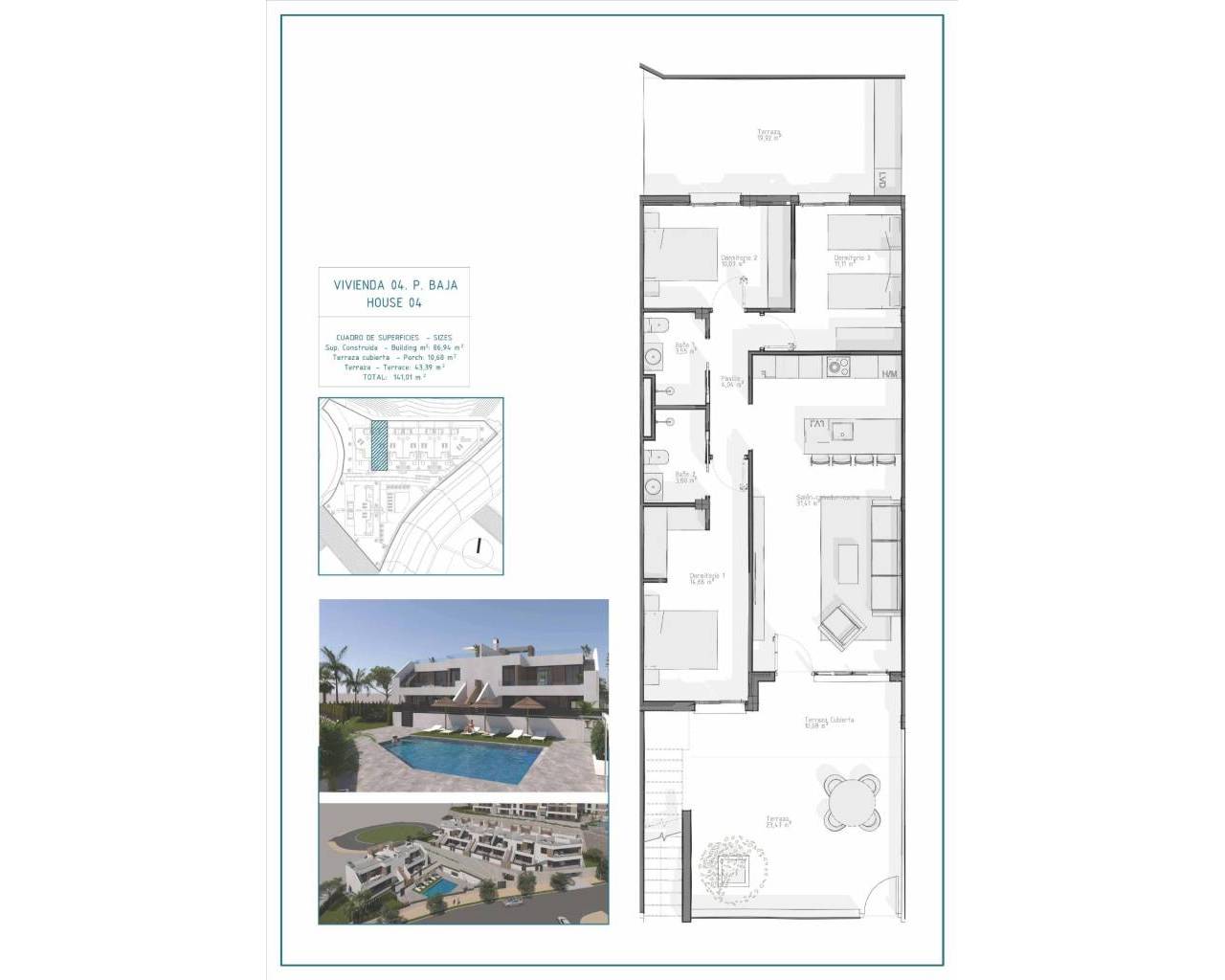 Nueva construcción  - Adosado / Bungalow - Vera - Pueblo Salinas