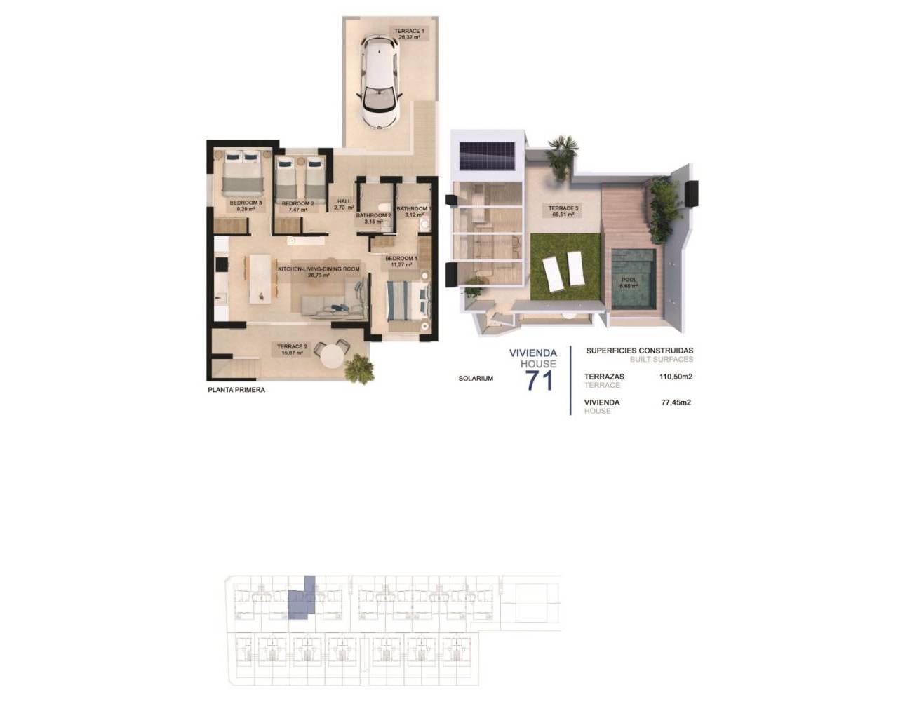 New Build - Rekkehus / Bungalow - Pilar de La Horadada - La Torre De La Horadada