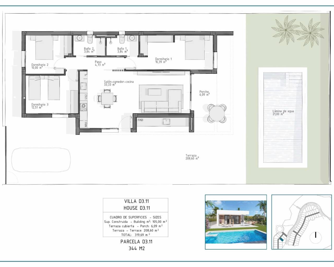 New Build - Villas - Vera - Pueblo Salinas