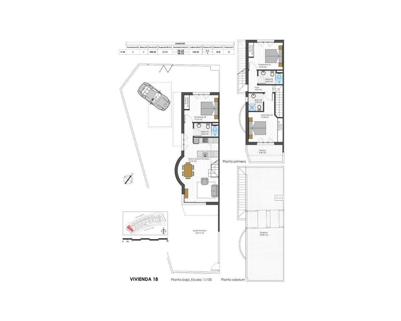 New Build - Rekkehus / Bungalow - Pilar de La Horadada - Pilar De La Horadada