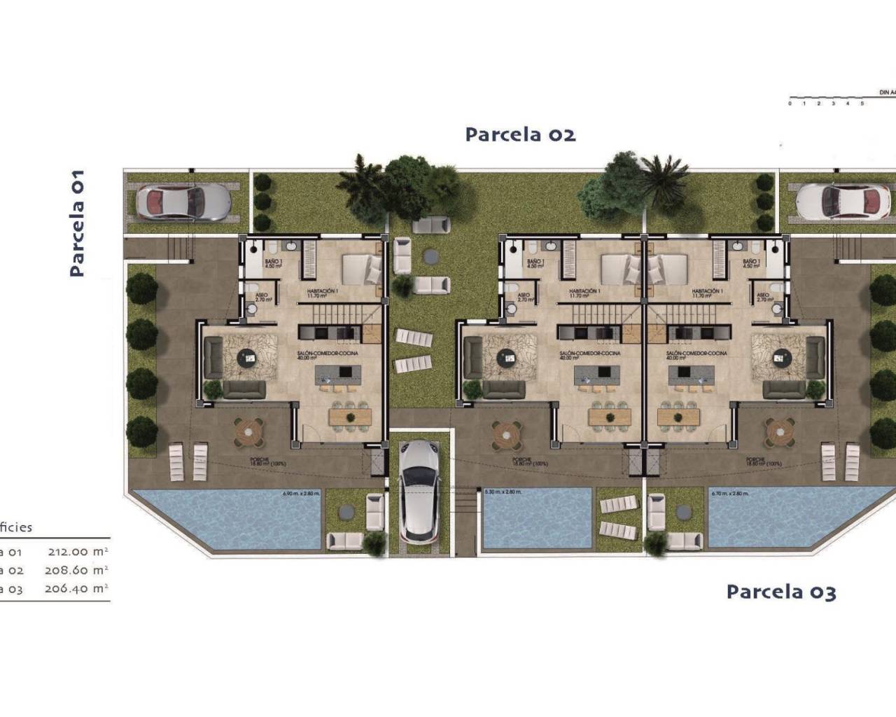 Nueva construcción  - Villas - Guardamar del Segura - polideportivo