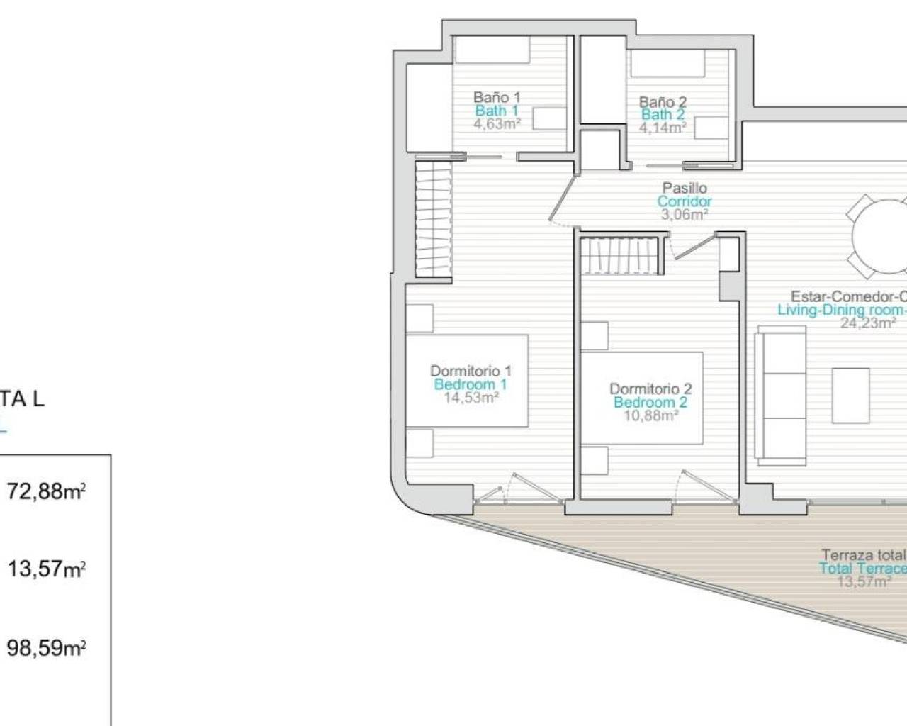 Nouvelle construction - Appartements - Villajoyosa - La Tellerola