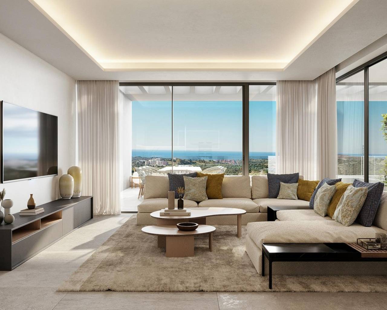 New Build - Ground floor apartment - Casares - Alcazaba Lagoon