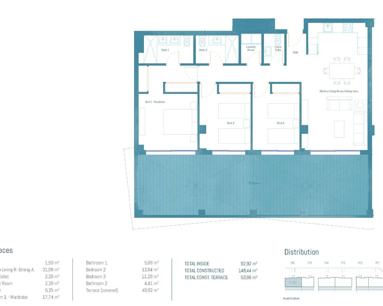 New Build - Ground floor apartment - Mijas - Las Lagunas