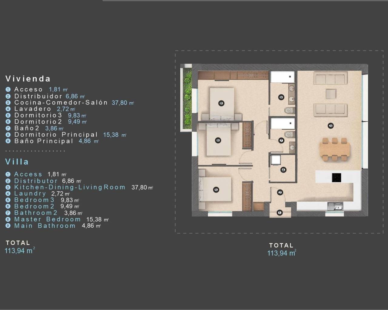 Nueva construcción  - Villas - Orihuela Costa - Las Filipinas