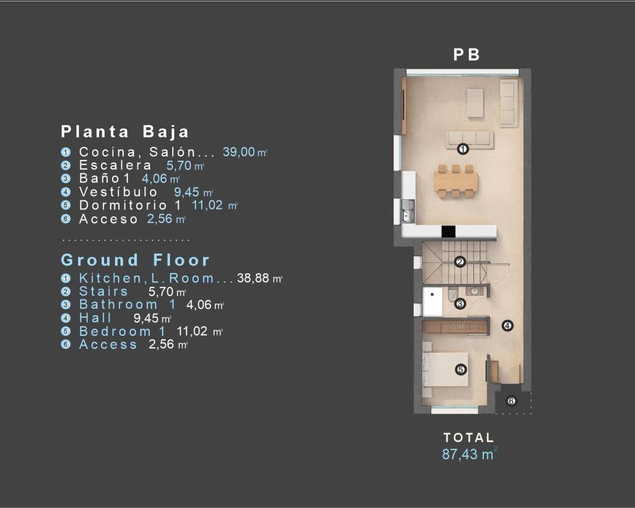 Nueva construcción  - Villas - Orihuela Costa - Las Filipinas