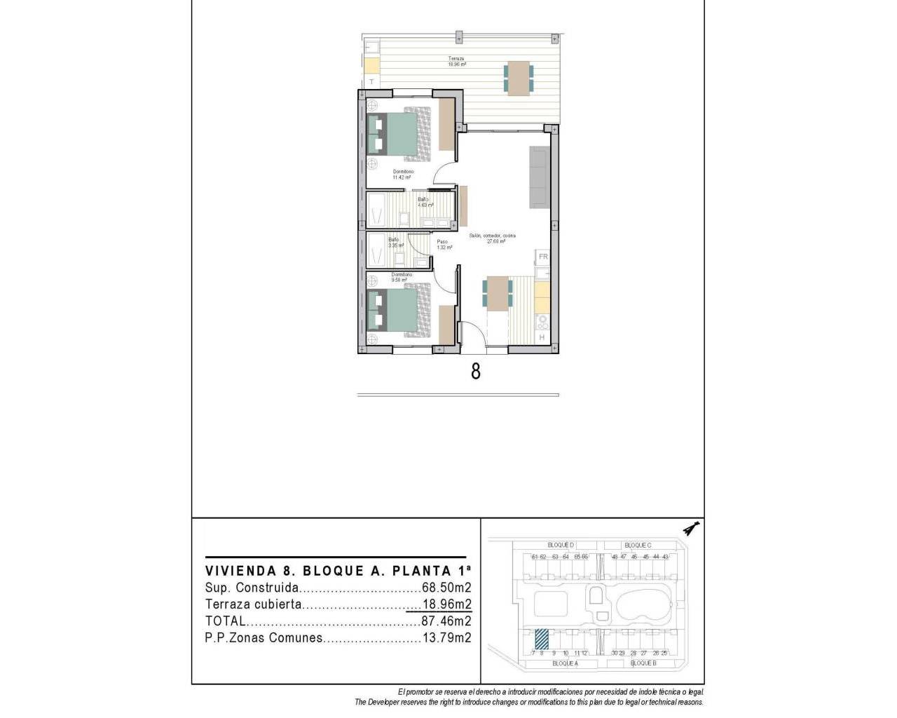 Nueva construcción  - Apartamentos - Torre Pacheco - San Cayetano