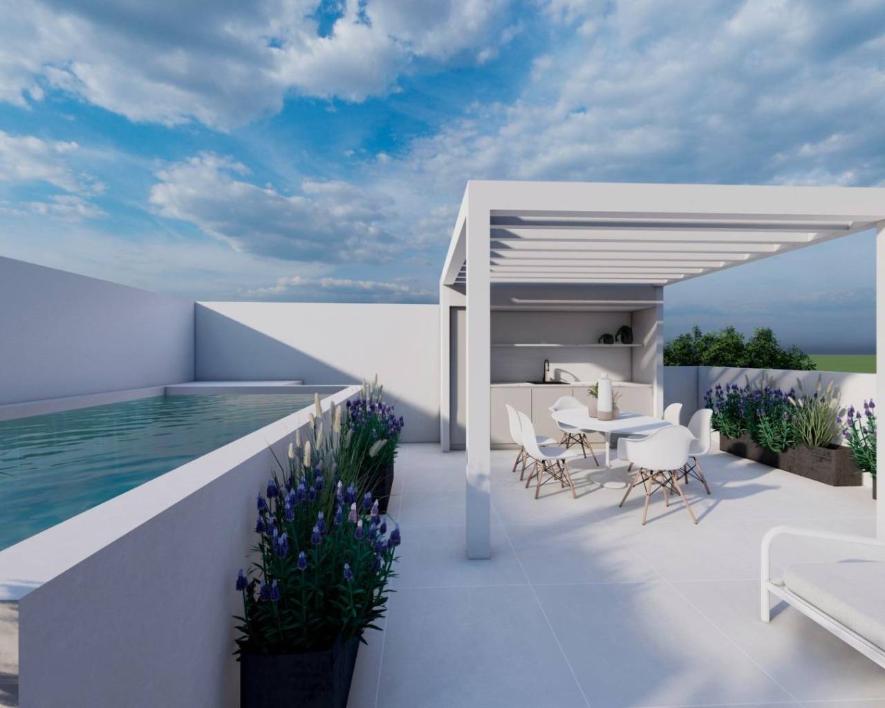 New Build - Bungalow  / Townhouse - Pilar de La Horadada - pueblo