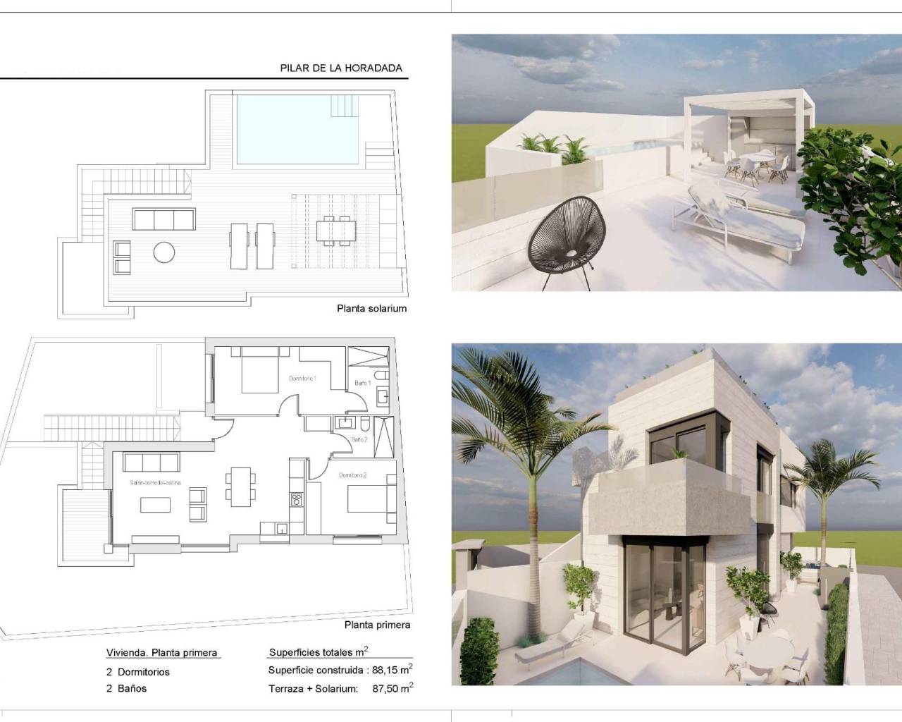 New Build - Bungalow  / Townhouse - Pilar de La Horadada - pueblo