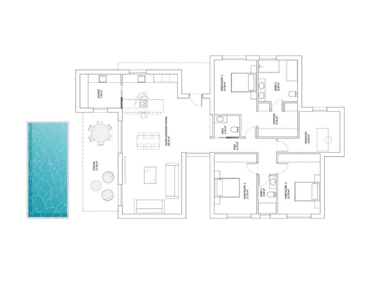 Nueva construcción  - Villas - Monforte del Cid - La Capitana