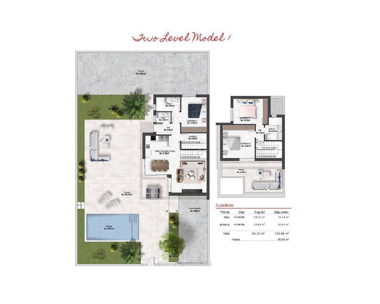 Nueva construcción  - Villas - Banos y Mendigo - Altaona Golf