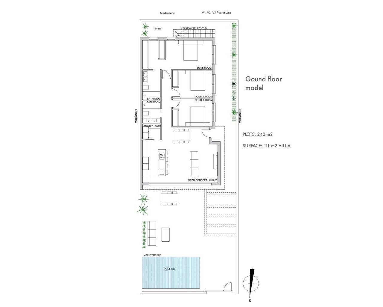 Nueva construcción  - Villas - Los Alcazares - Serena Golf