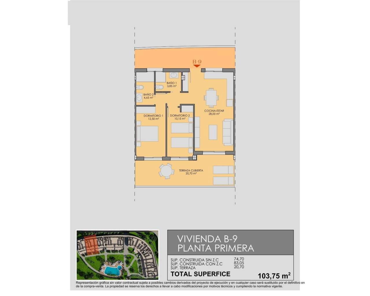 Nueva construcción  - Apartamentos - Los Alcazares - Serena Golf