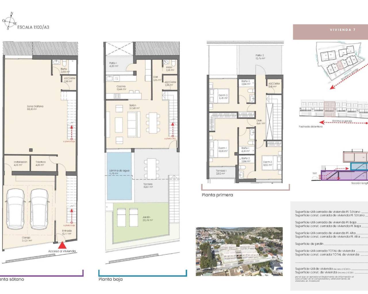 New Build - Rekkehus / Bungalow - Málaga - Pedregalejo