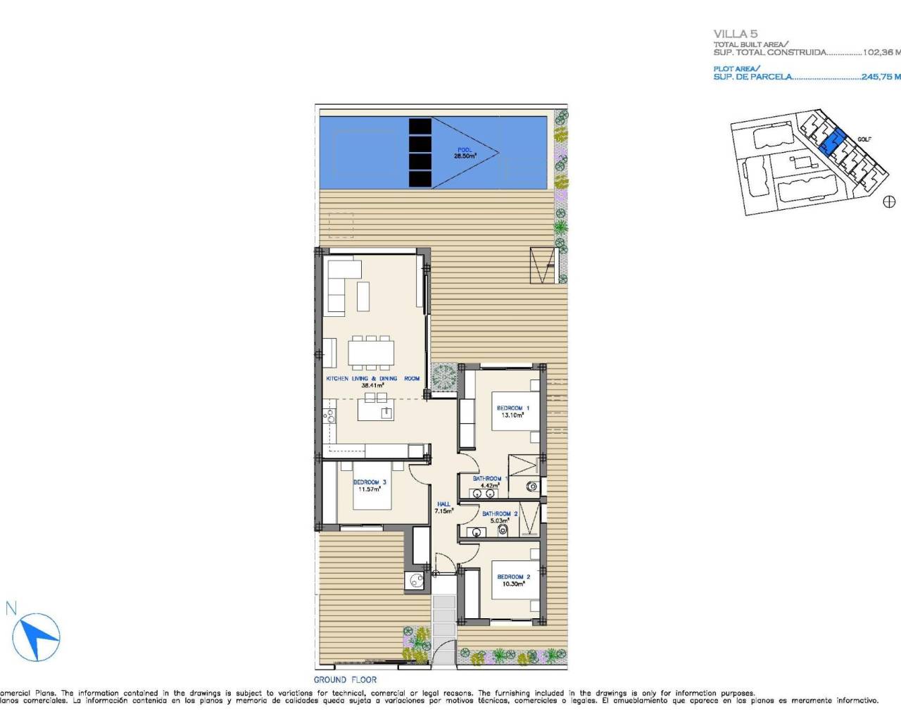 Nueva construcción  - Villas - Los Alcazares - Serena Golf