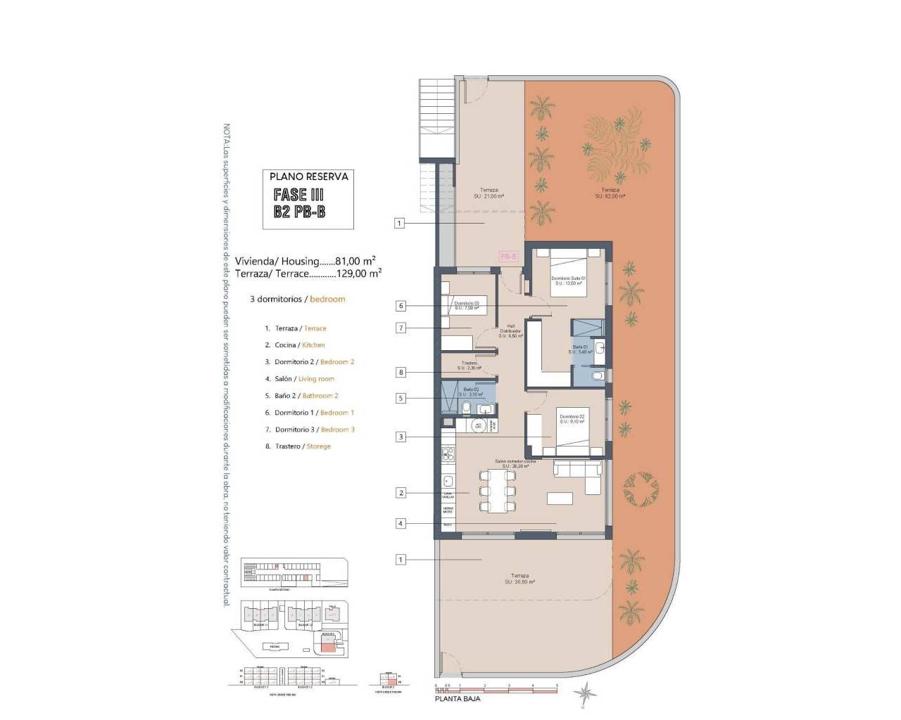 New Build - Rekkehus / Bungalow - Los Alcazares - La Serena Golf