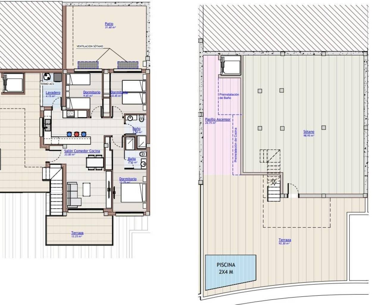 Nueva construcción  - Adosado / Bungalow - San Miguel de Salinas - VistaBella Golf