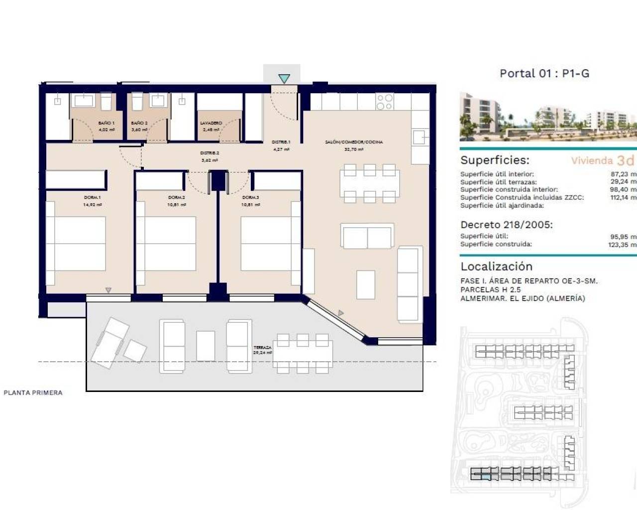 Nouvelle construction - Appartements - Almerimar - 1ª Linea De Playa