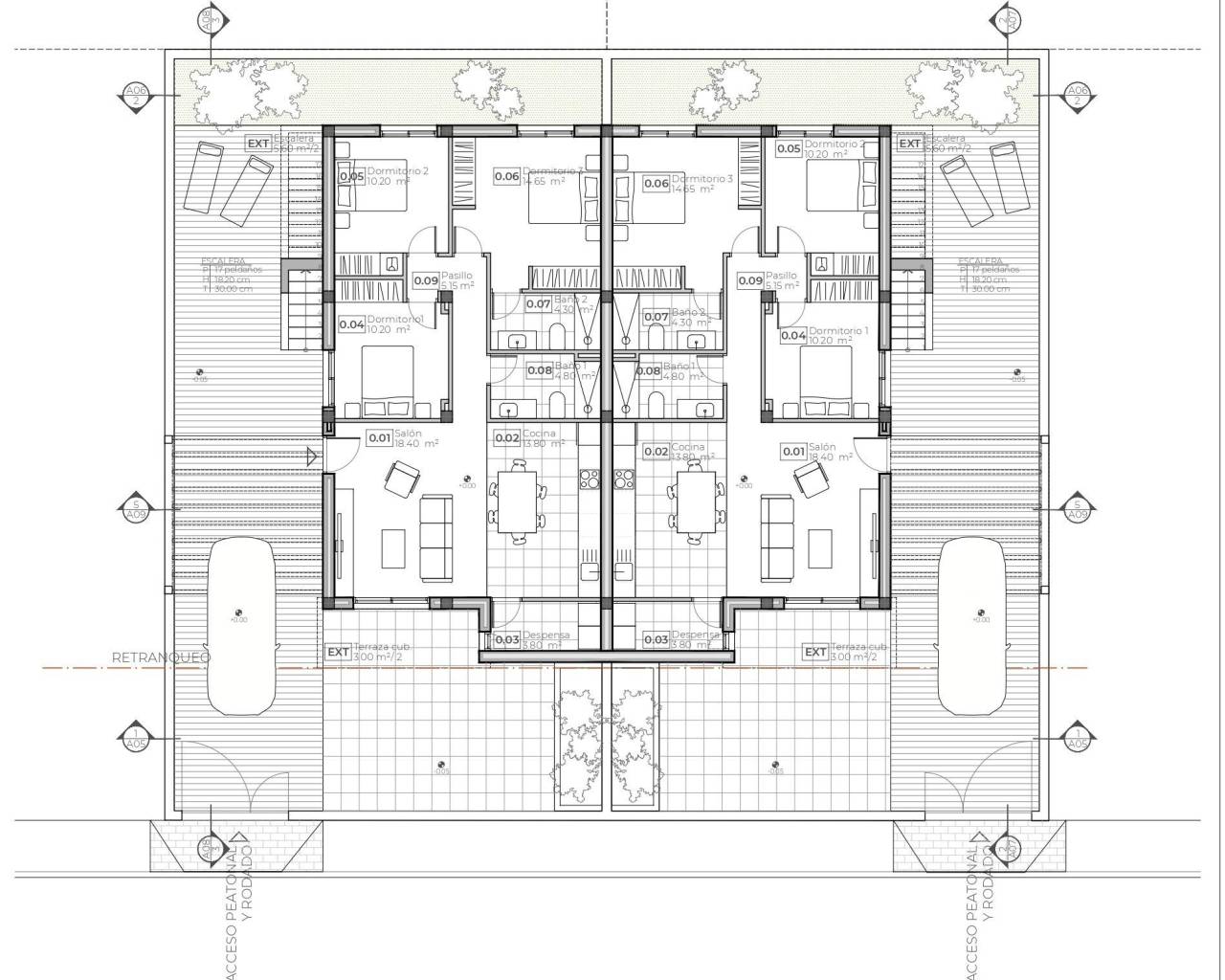 Nueva construcción  - Villas - Puerto de Mazarron - Caleñares
