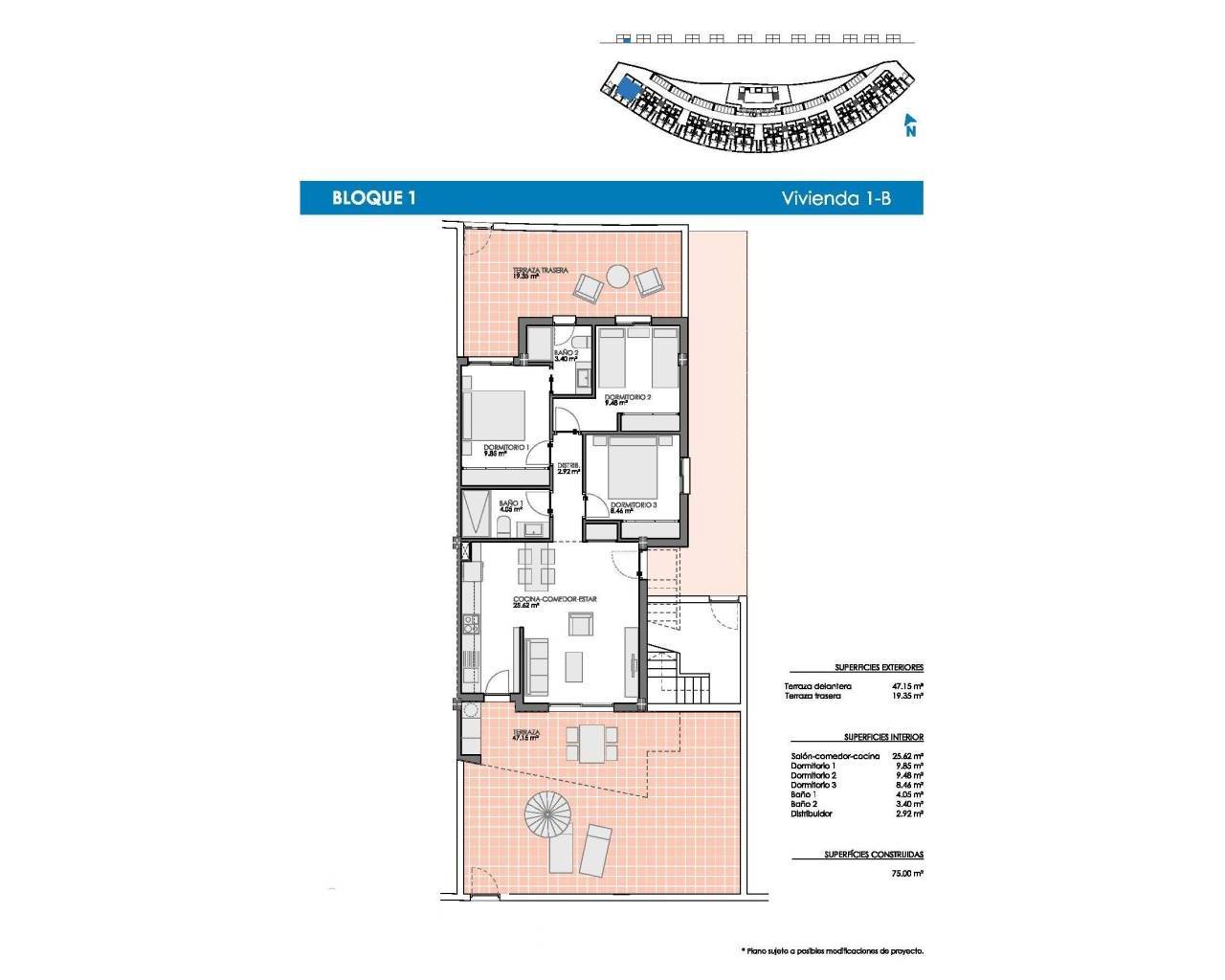 Nueva construcción  - Adosado / Bungalow - Pilar de La Horadada - Lo Romero Golf