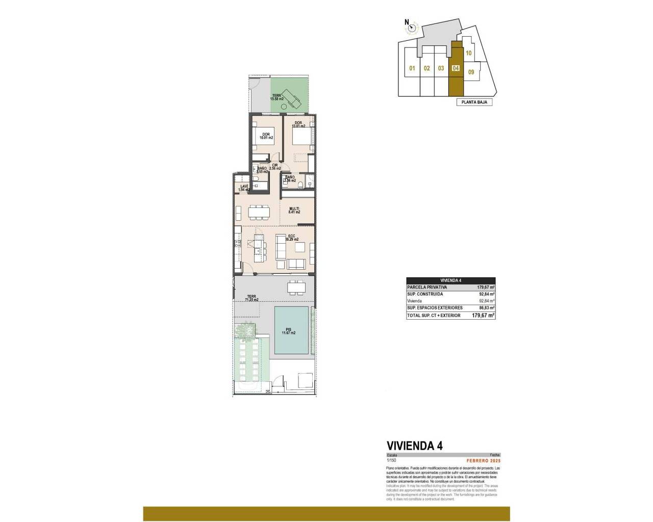 Nueva construcción  - Adosado / Bungalow - Pilar de La Horadada - parques de Andromeda