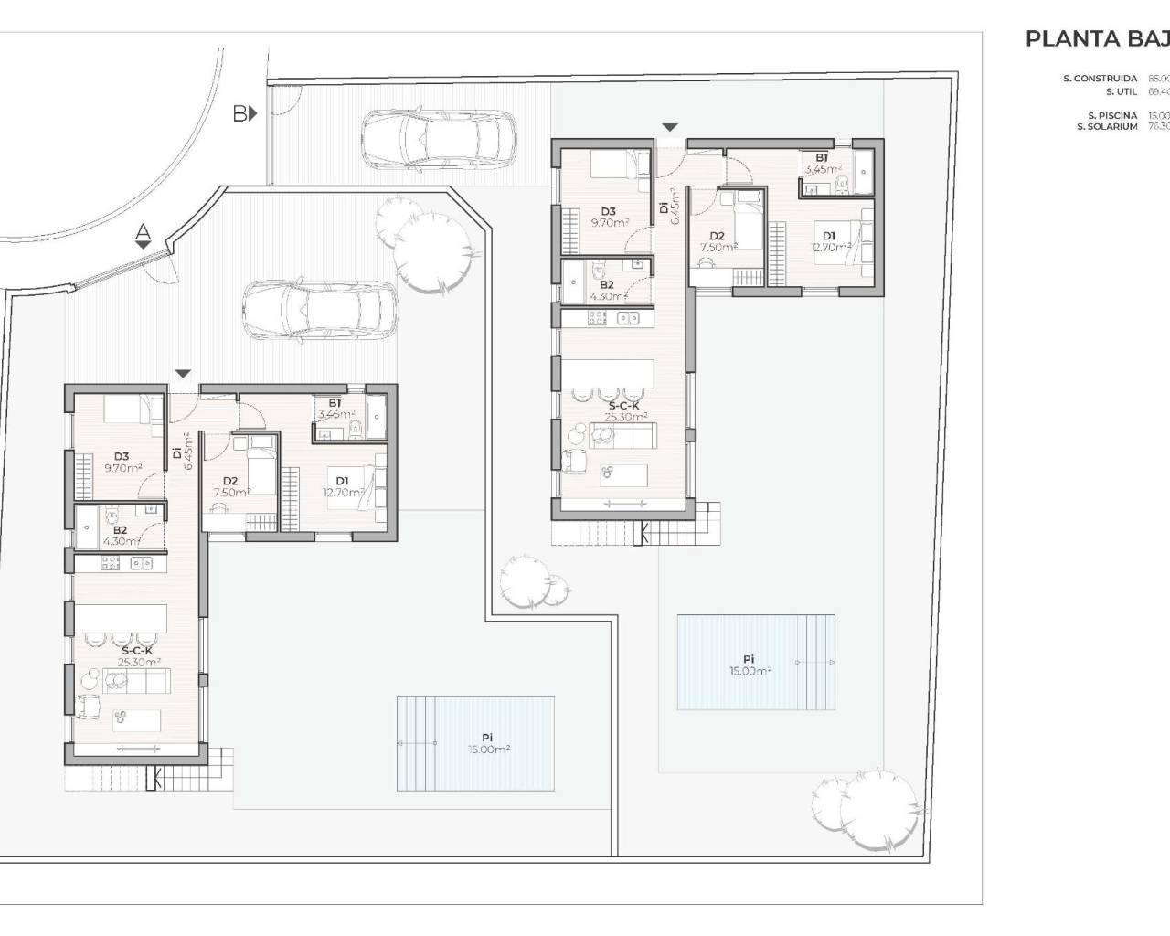 Nueva construcción  - Villas - Mazarron - Country Club