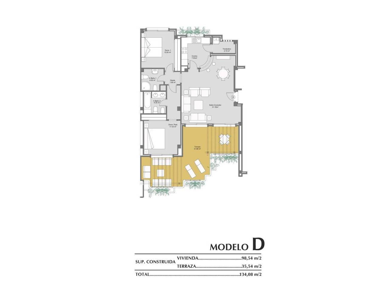 Nueva construcción  - Apartamentos - Orihuela Costa - Lomas de Campoamor