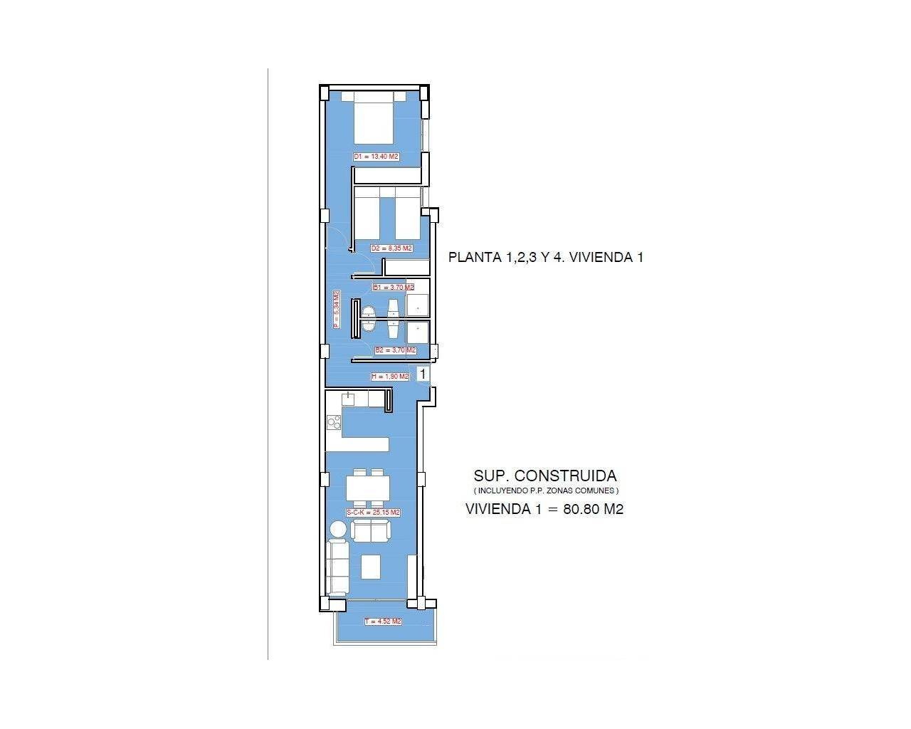  - Apartment - Torrevieja - Playa El Acequión