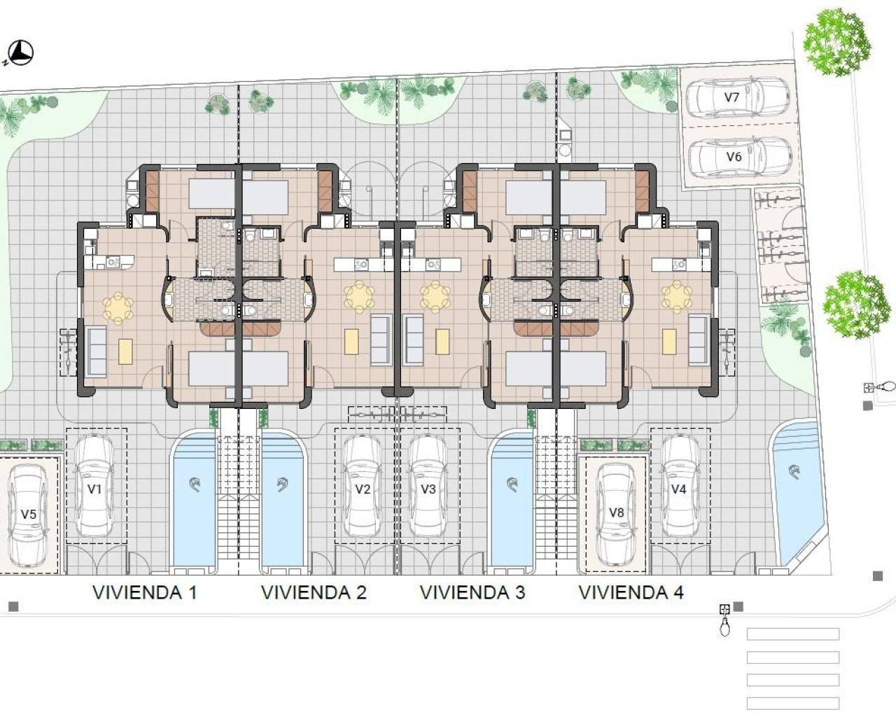 New Build - Bungalow  / Townhouse - Pilar de La Horadada - pueblo