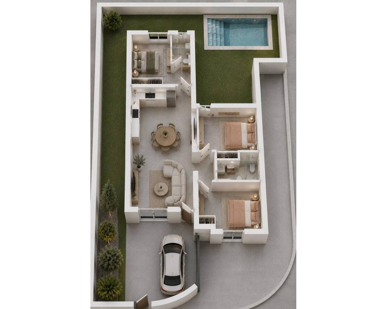 Nueva construcción  - Villas - Mazarron - Country Club