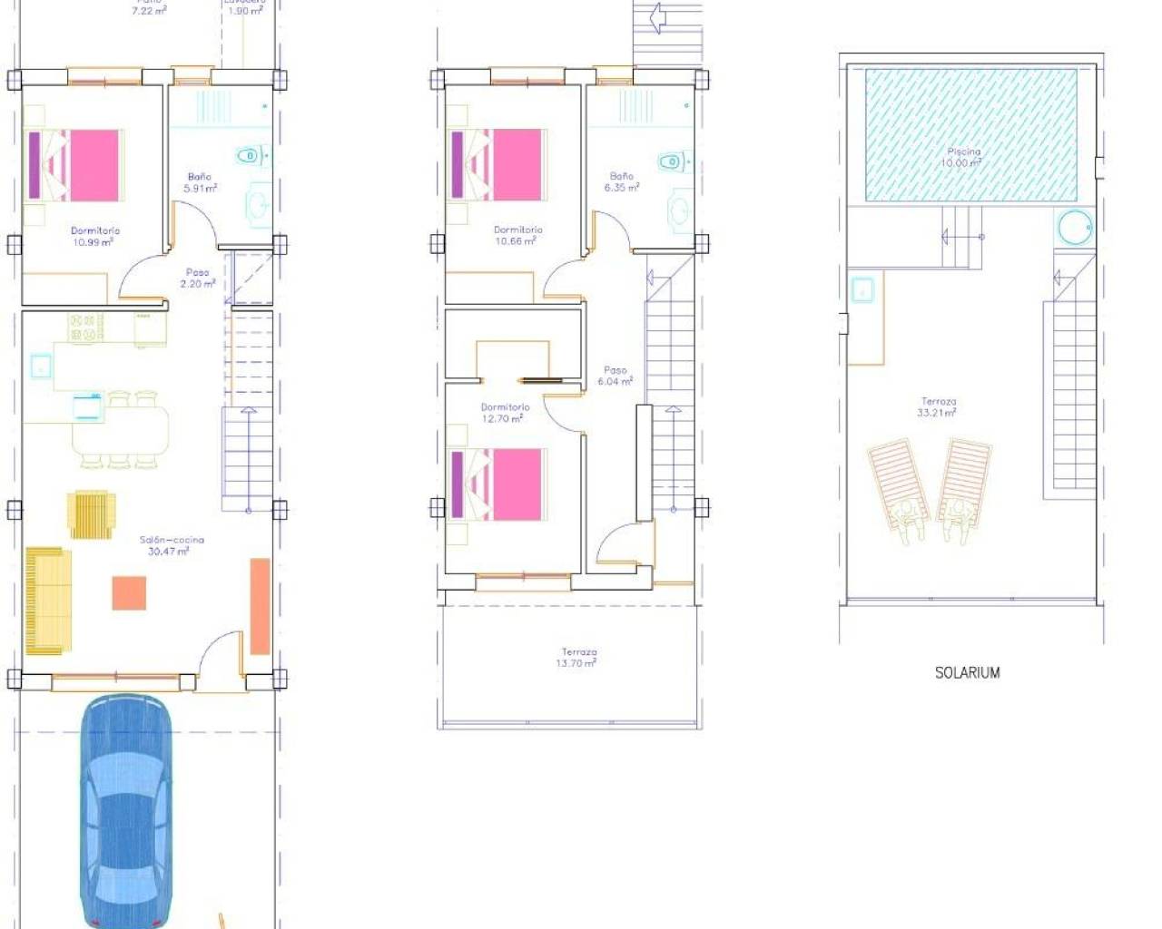 New Build - Rekkehus / Bungalow - San Pedro del Pinatar - Pueblo