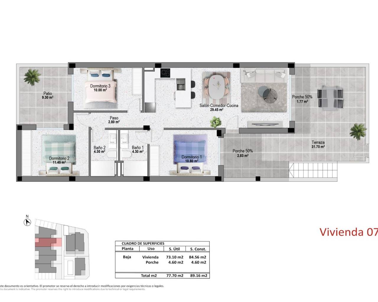 New Build - Bungalow  / Townhouse - Pilar de La Horadada - pueblo