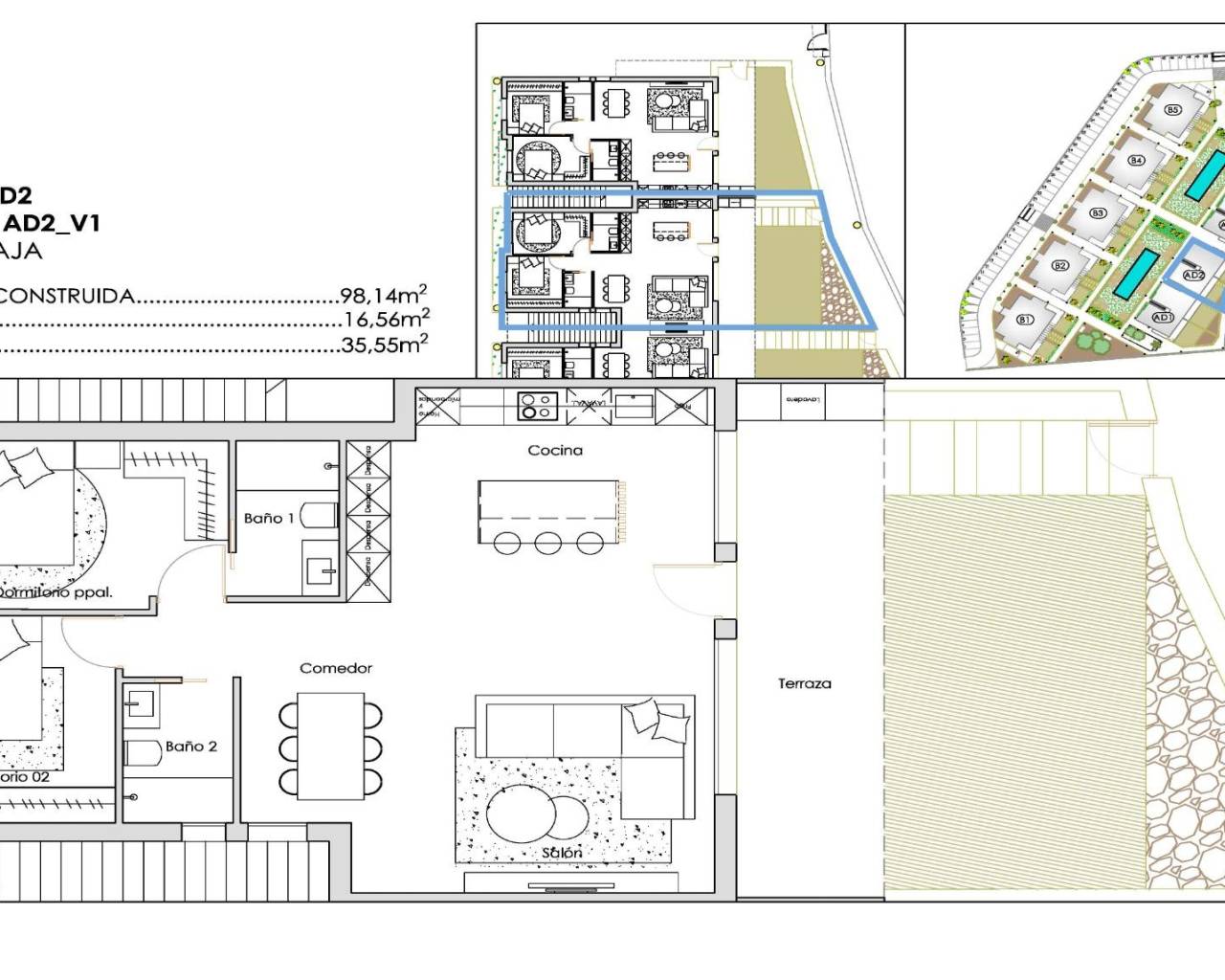 New Build - Bungalow  / Townhouse - Torre Pacheco - Santa Rosalia Lake And Life Resort
