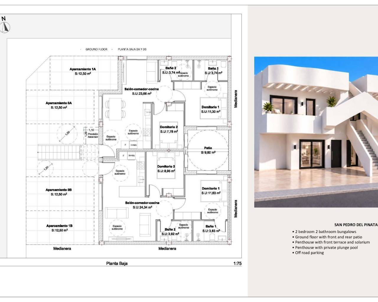 Nouvelle construction - Bungalow  / Townhouse - San Pedro del Pinatar - Los Peñascos