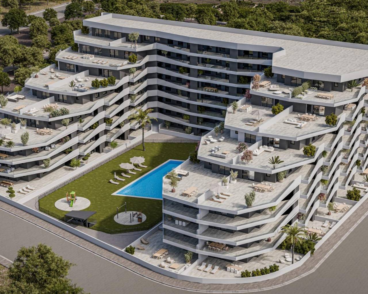 Nueva construcción  - Apartamentos - San Miguel de Salinas - Pueblo
