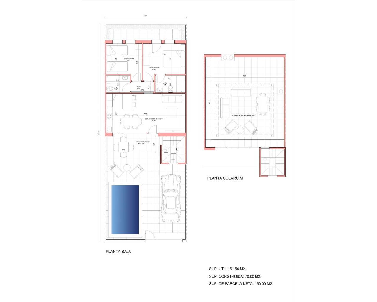 Nouvelle construction - Bungalow  / Townhouse - Fuente Álamo - La Pinilla