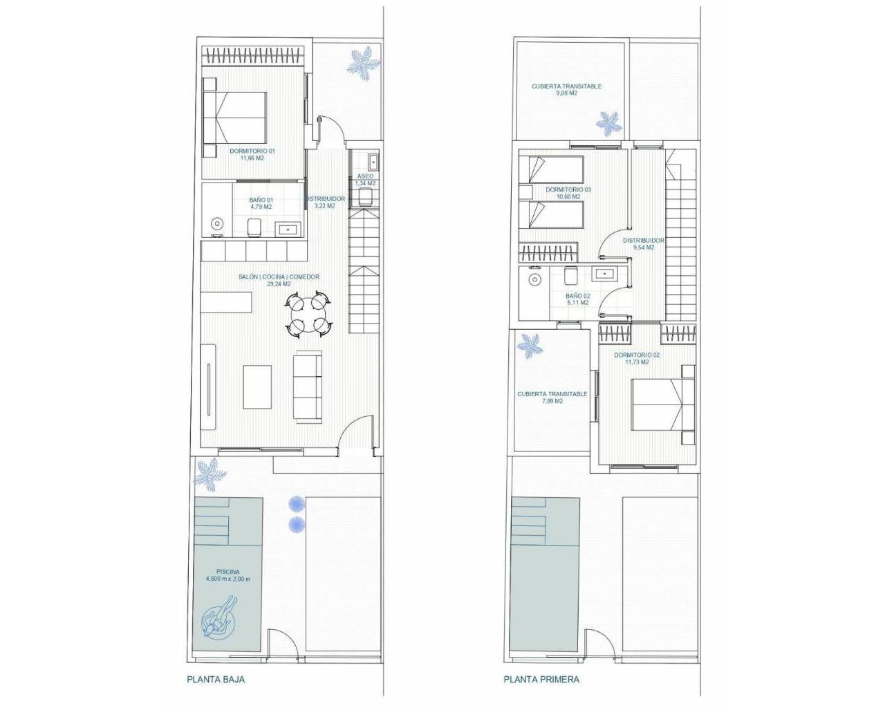 New Build - Rekkehus / Bungalow - Torre Pacheco - pueblo
