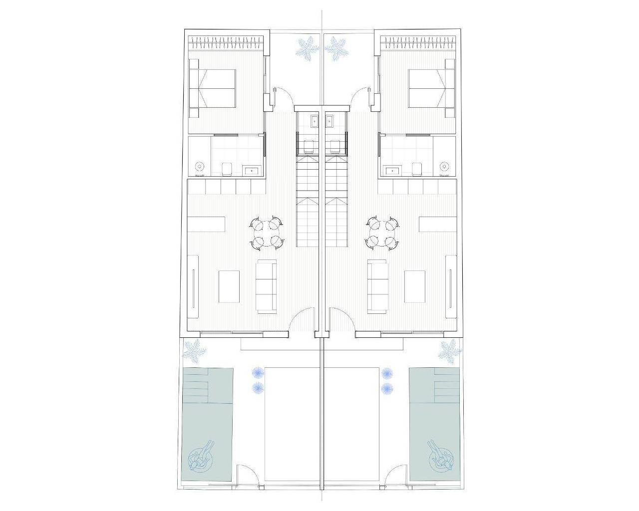 New Build - Rekkehus / Bungalow - Torre Pacheco - pueblo