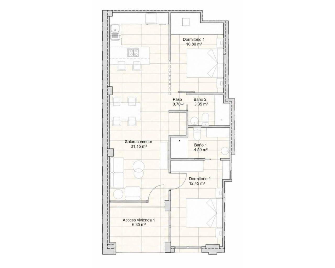 Nouvelle construction - Appartements - San Javier - pueblo